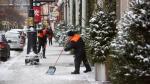 Уборка города в снегопады и новогодние каникулы