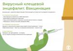 Восточный филиал ФБУЗ «Центр гигиены и эпидемиологии в г. Санкт-Петербург и Ленинградской области» информирует. Рекомендации гражданам: о вакцинации против клещевого вирусного энцефалита