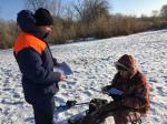 Любитель зимней рыбалки наказан за выход на лед