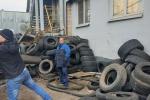 10 тонн покрышек утилизировали в ходе экологической акции в Калининском районе