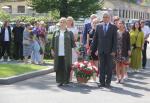Торжественно-траурная церемония на Богословском кладбище в честь 79-й годовщины окончания Ленинградской битвы